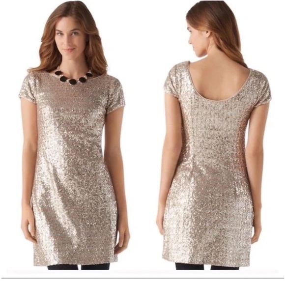 White House Black Market Dresses & Skirts - White House Black Market Sequin Shift Dress